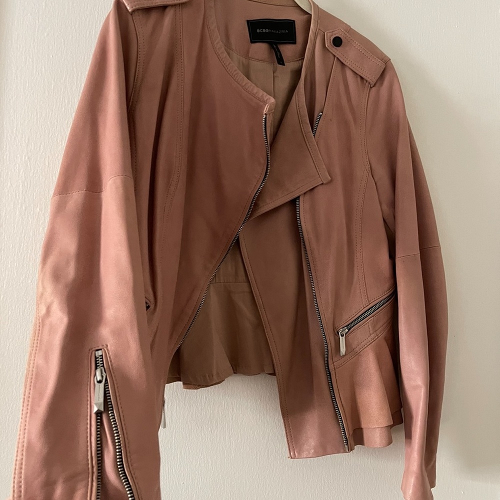 Bcbg Leather Jacket - image 4